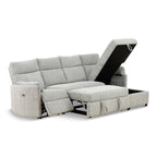 Chamberlain 3-Piece Power Reclining Sectional with Pullout Bed - Set