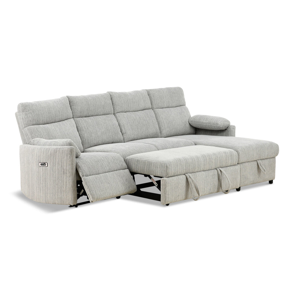 Chamberlain 3-Piece Power Reclining Sectional with Pullout Bed - Set