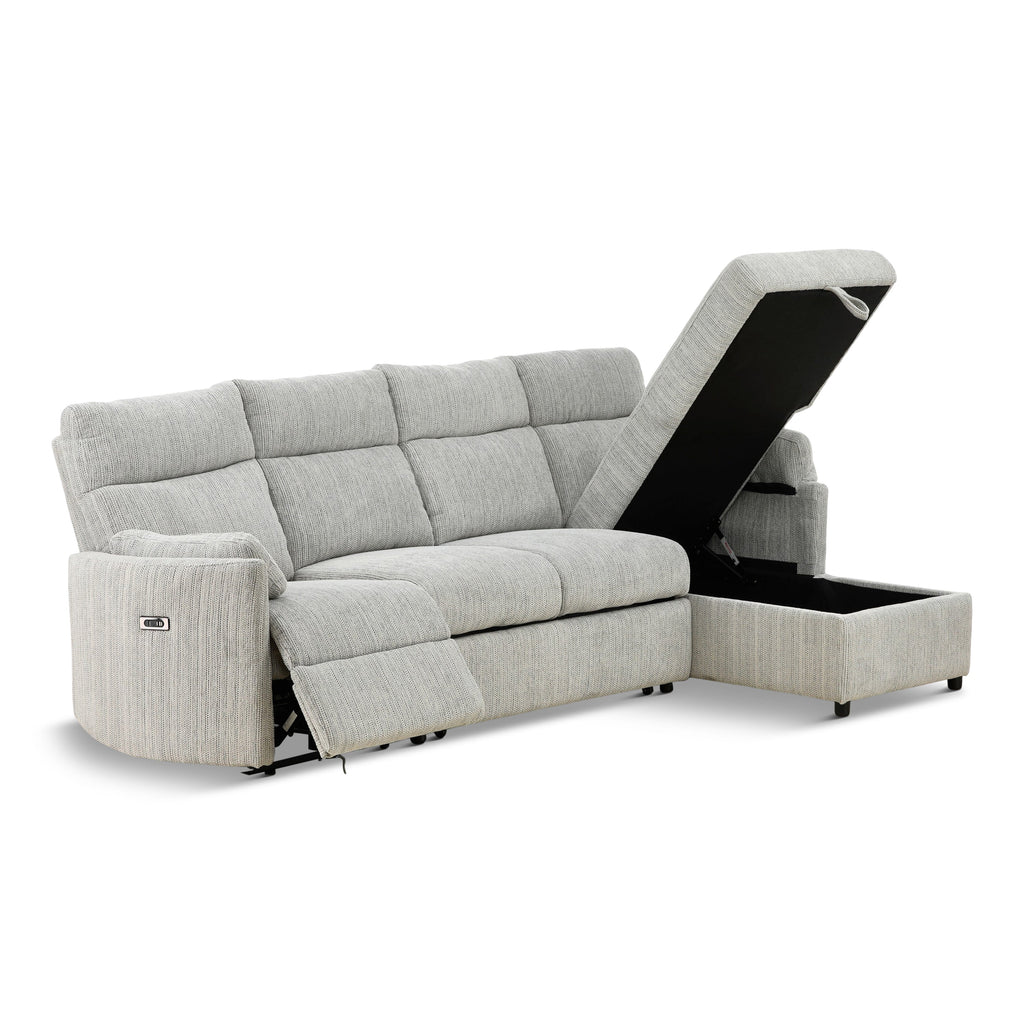 Chamberlain 3-Piece Power Reclining Sectional with Pullout Bed - Set