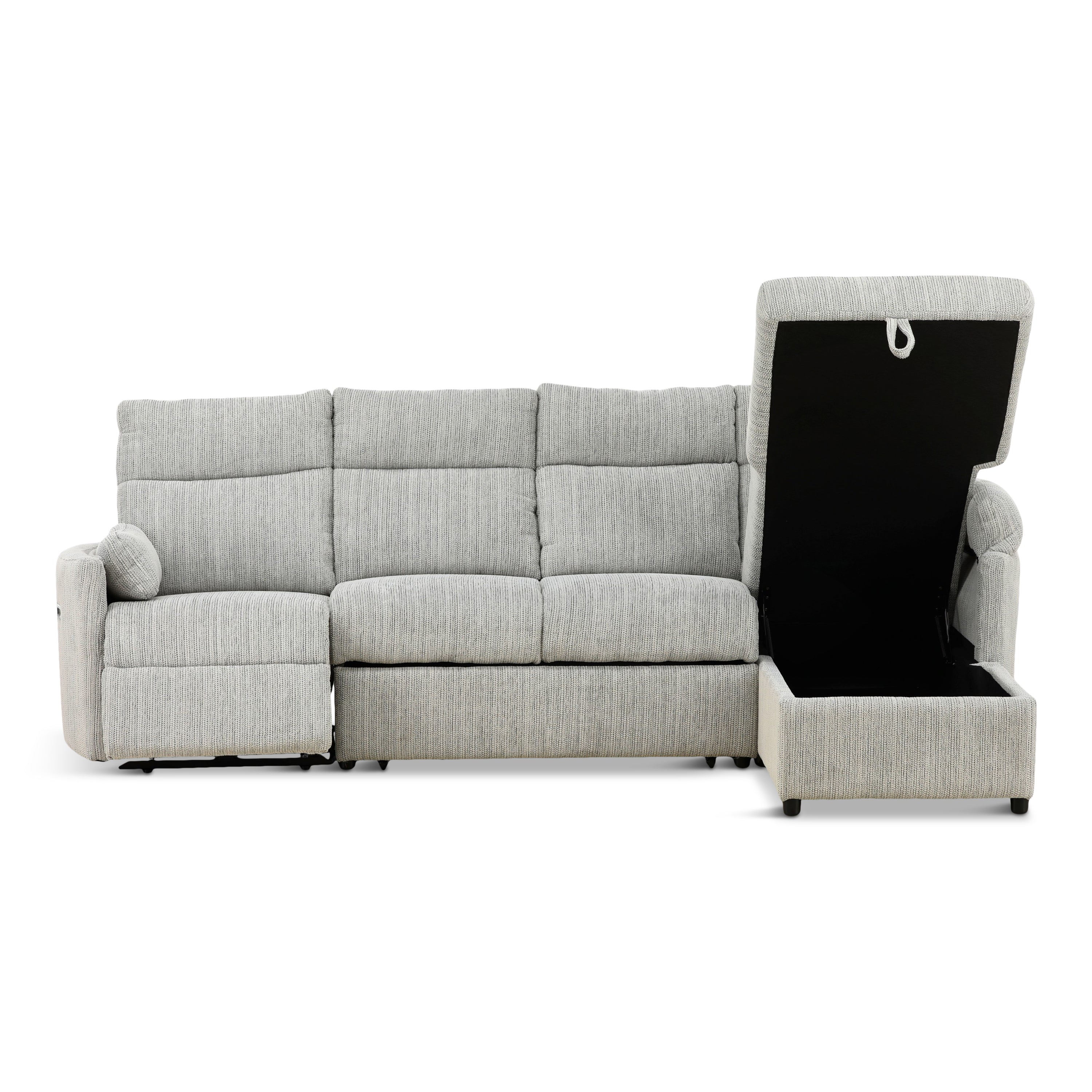 Chamberlain 3-Piece Power Reclining Sectional with Pullout Bed - Set