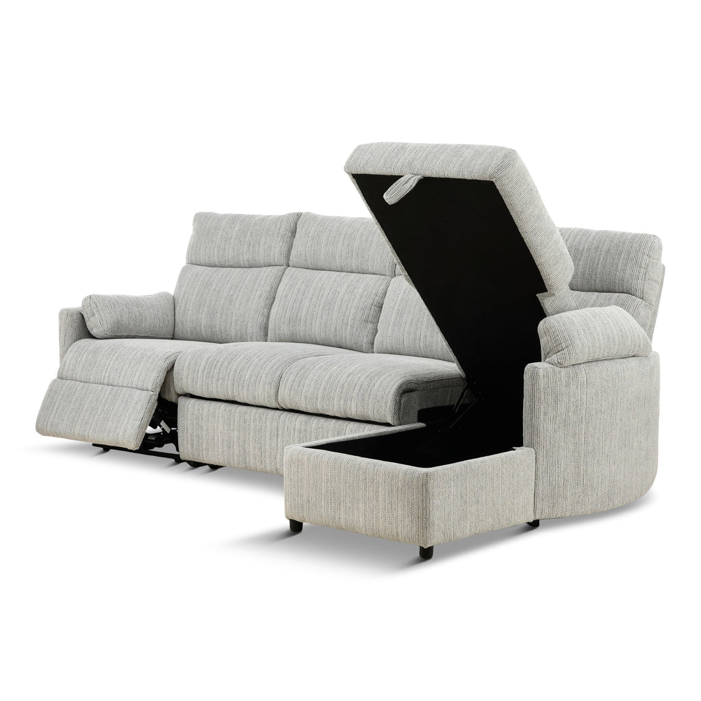 Chamberlain 3-Piece Power Reclining Sectional with Pullout Bed - Set