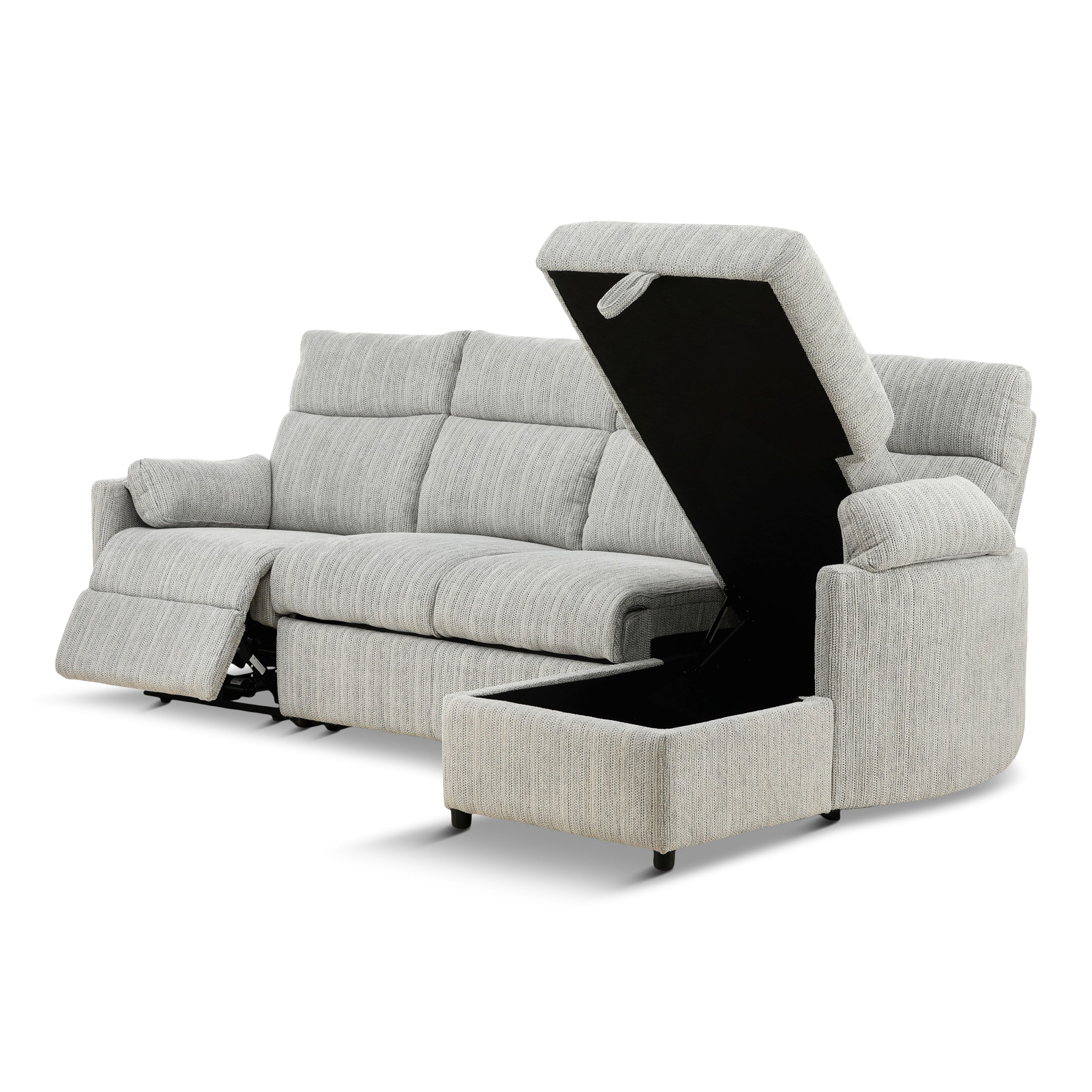 Chamberlain 3-Piece Power Reclining Sectional with Pullout Bed - Set