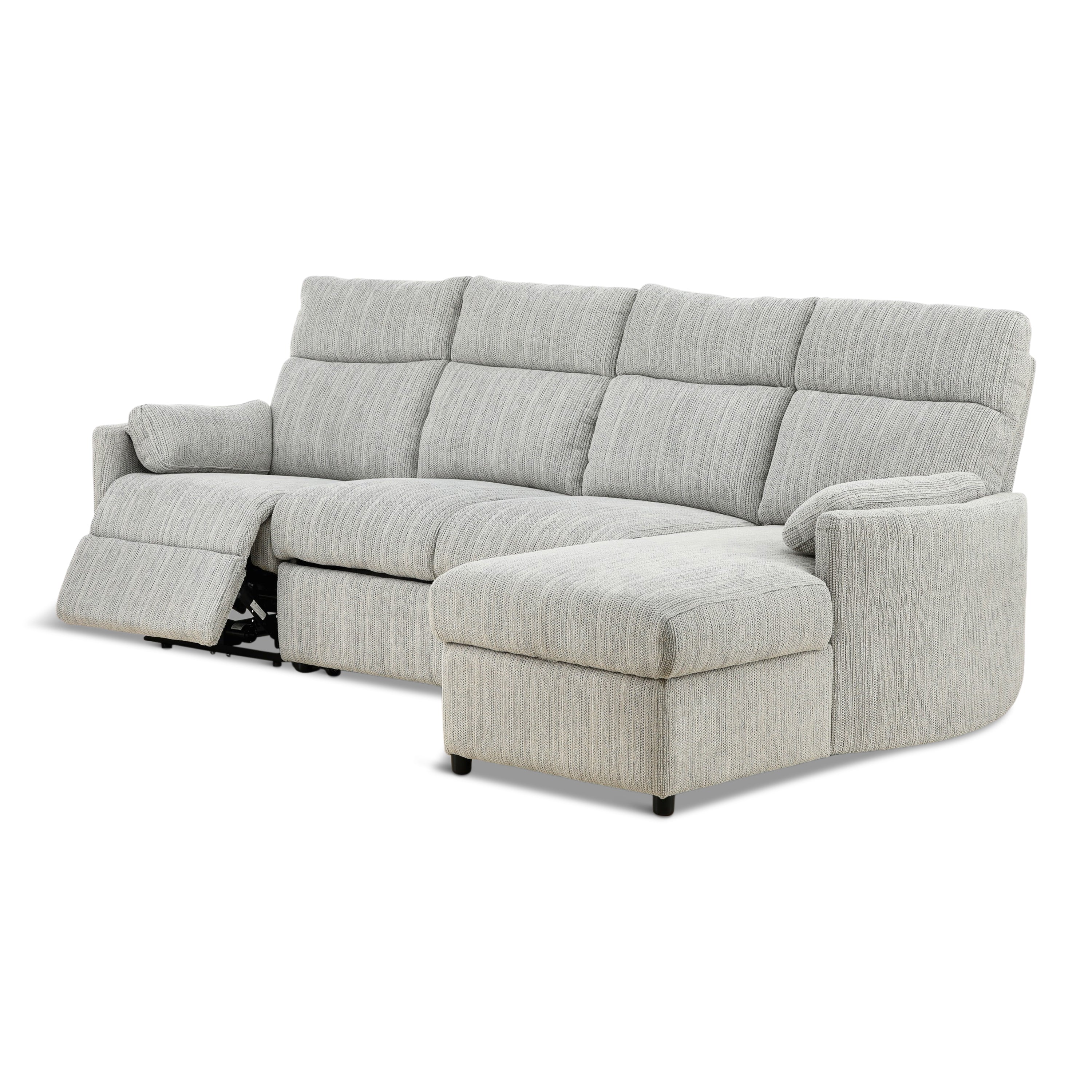 Chamberlain 3-Piece Power Reclining Sectional with Pullout Bed - Set