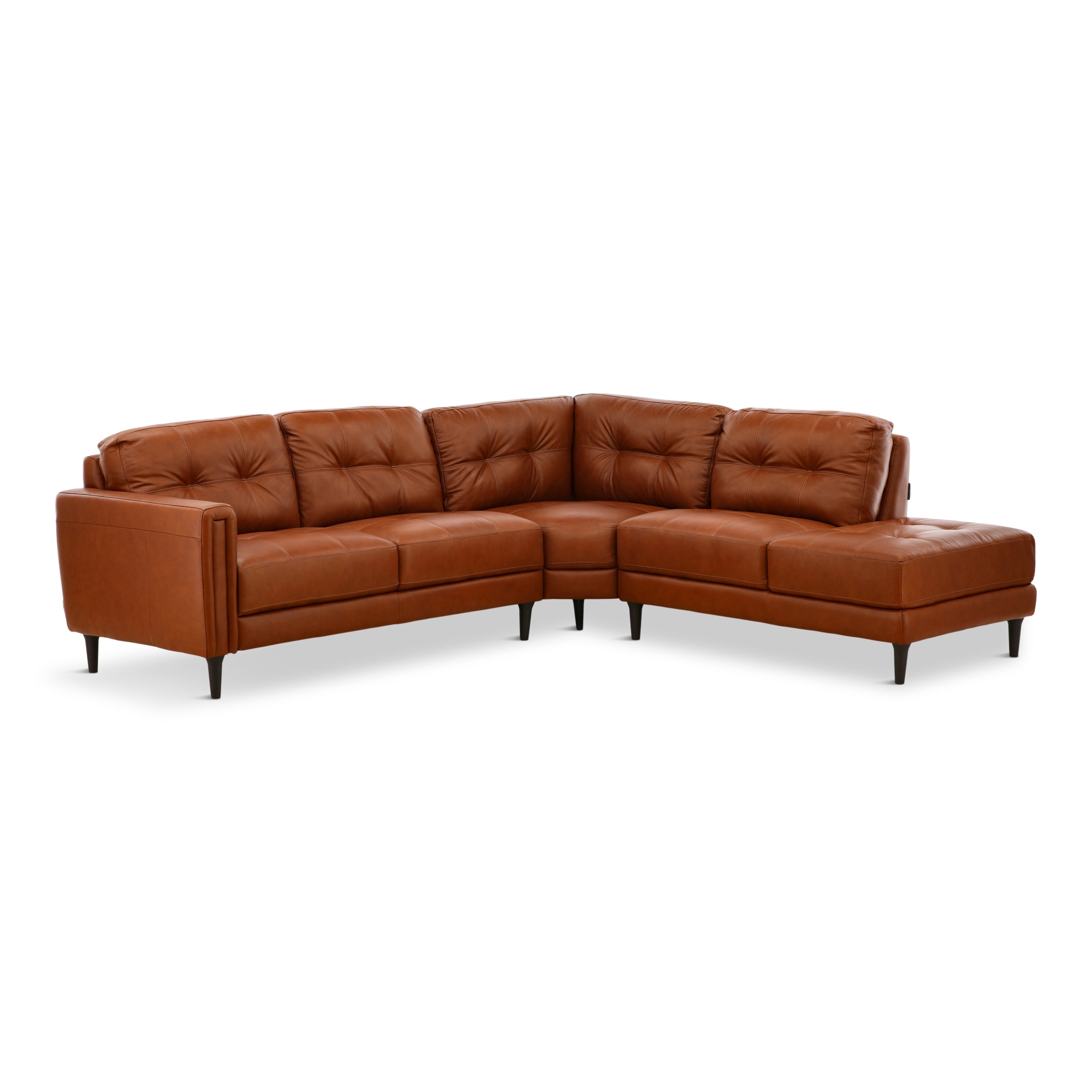 Alaric 3-Piece Leather Sectional - Set
