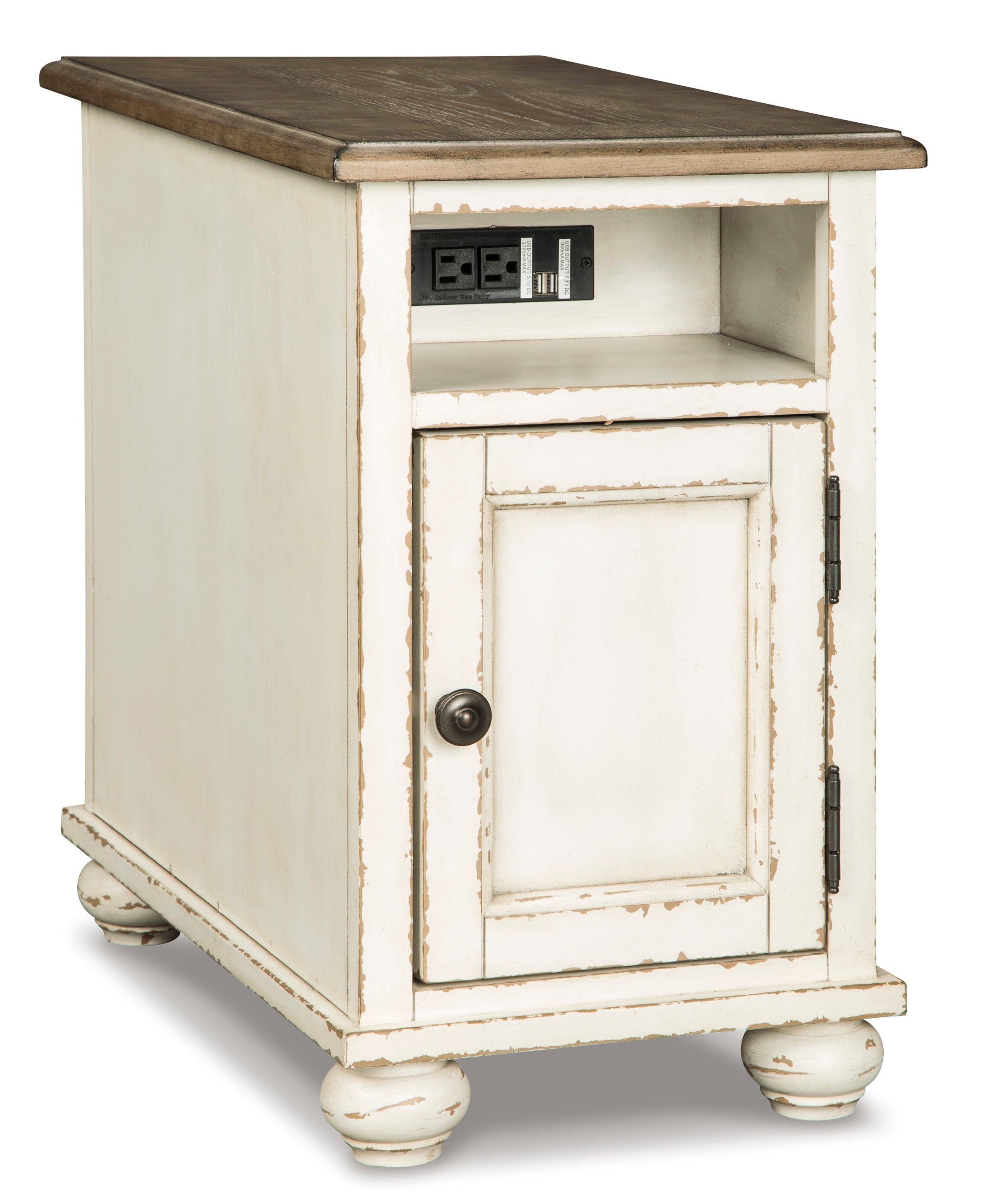 Realyn Chairside End Table with Cubby - Indoor