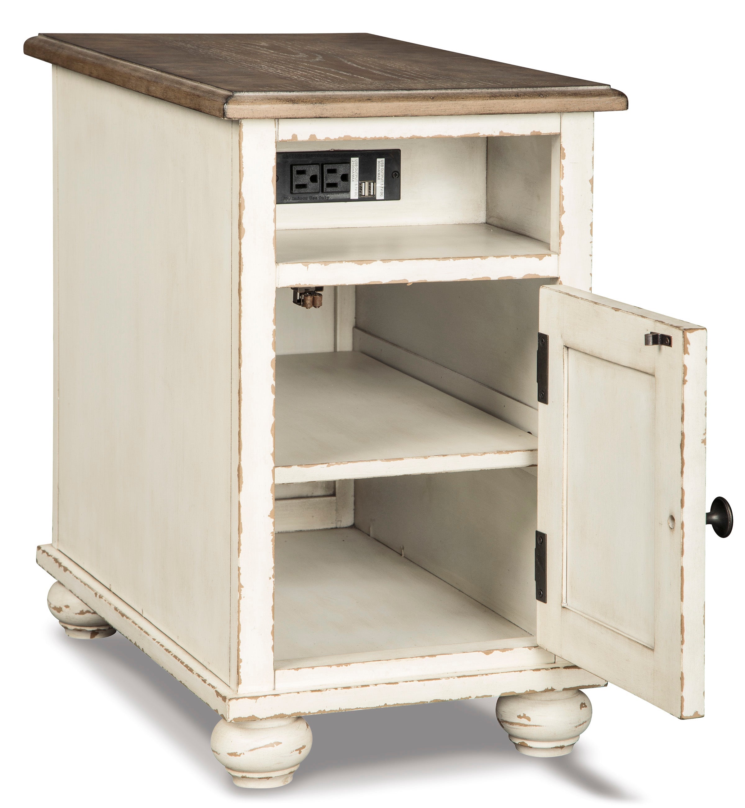 Realyn Chairside End Table with Cubby - Indoor