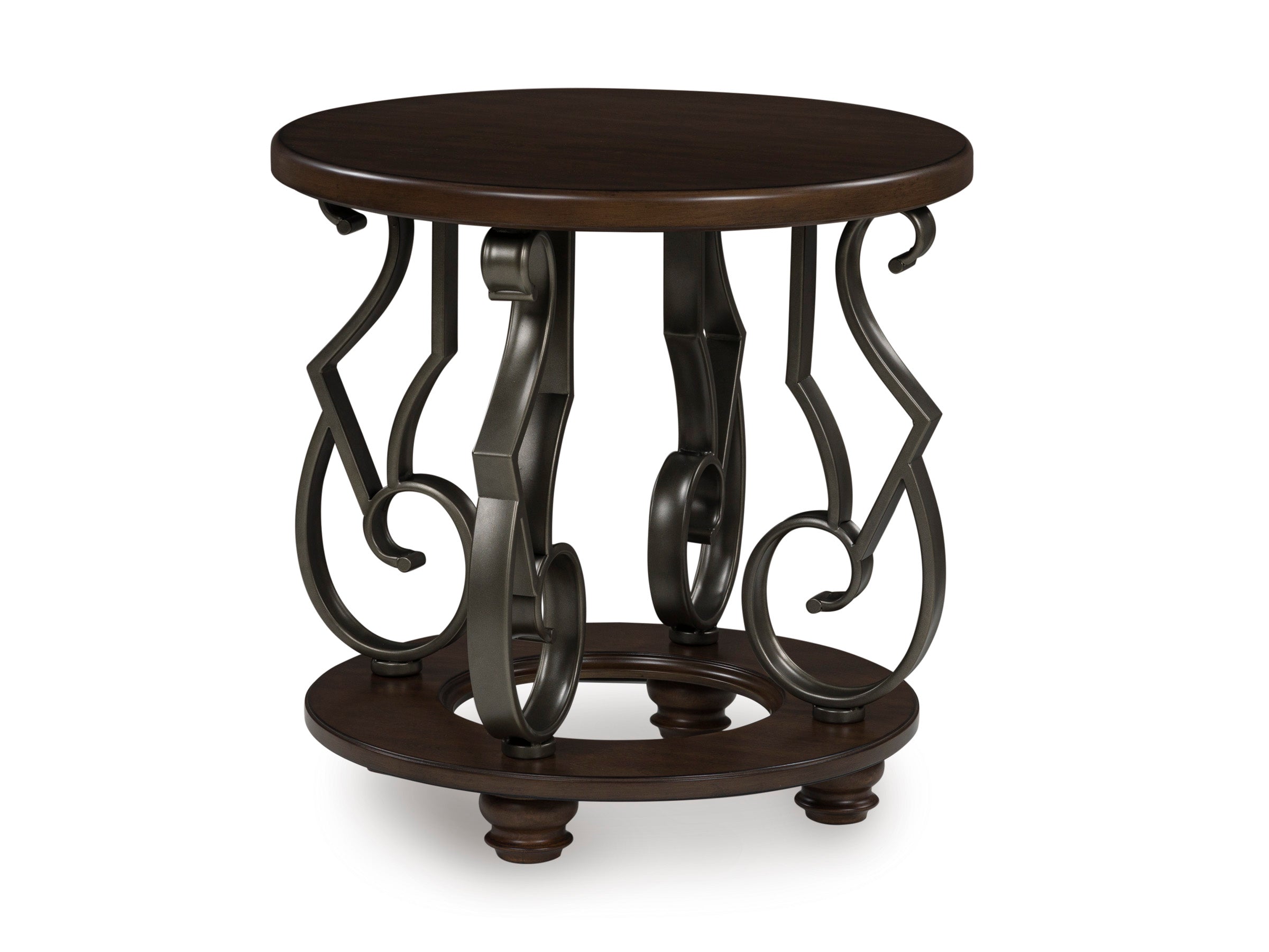 Frallyn Round End Table - Indoor