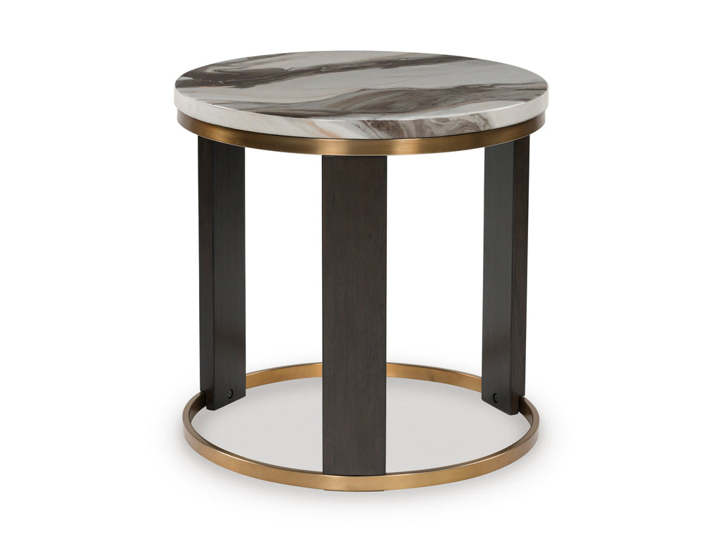 Jazmore Round End Table - Indoor