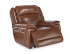 Healy Pier Leather Power Recliner - Reclining