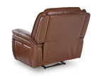 Healy Pier Leather Power Recliner - Reclining
