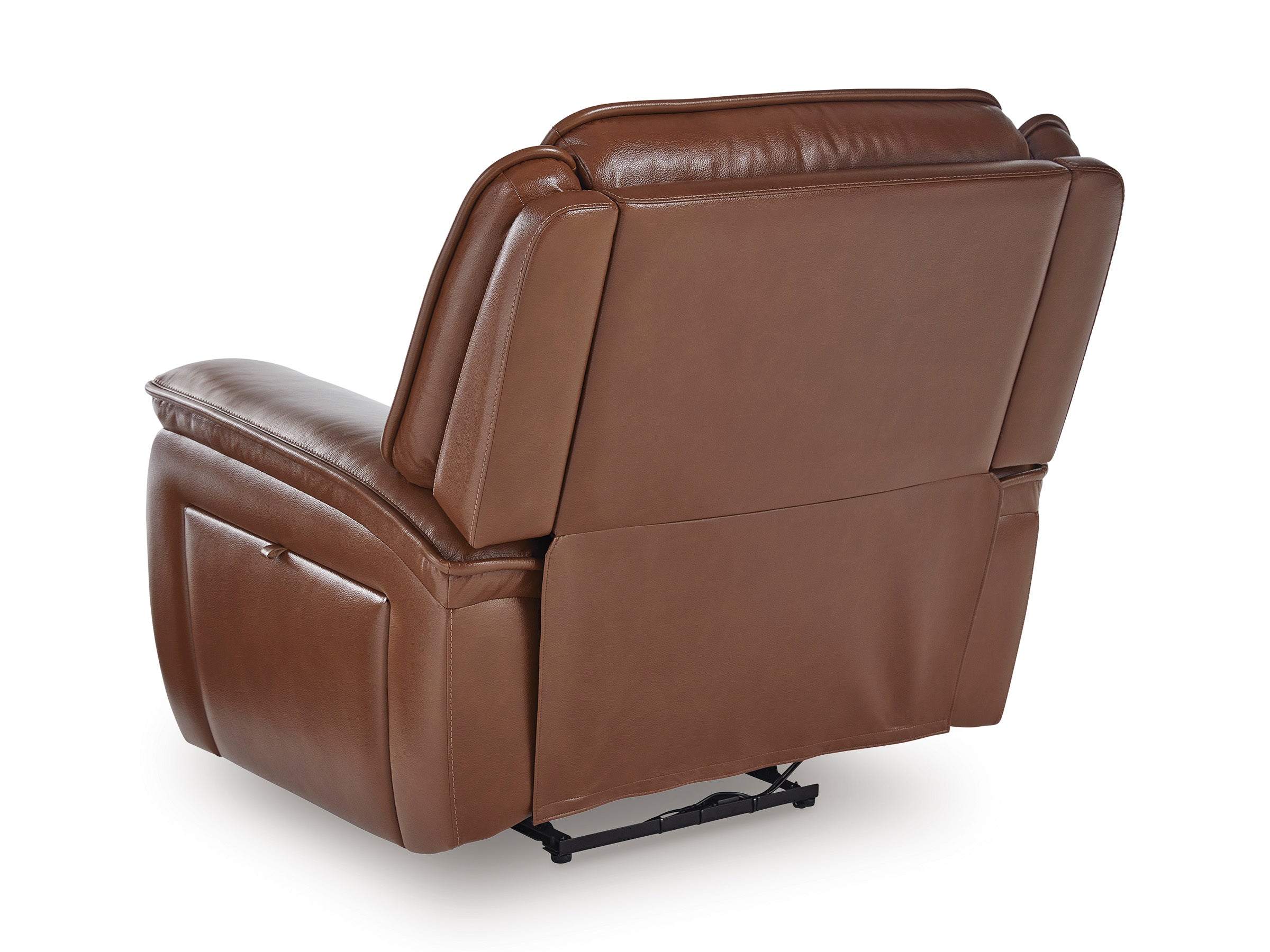 Healy Pier Leather Power Recliner - Reclining