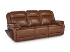 Healy Pier Leather Power Reclining Sofa - Indoor