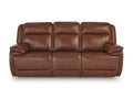 Healy Pier Leather Power Reclining Sofa - Indoor