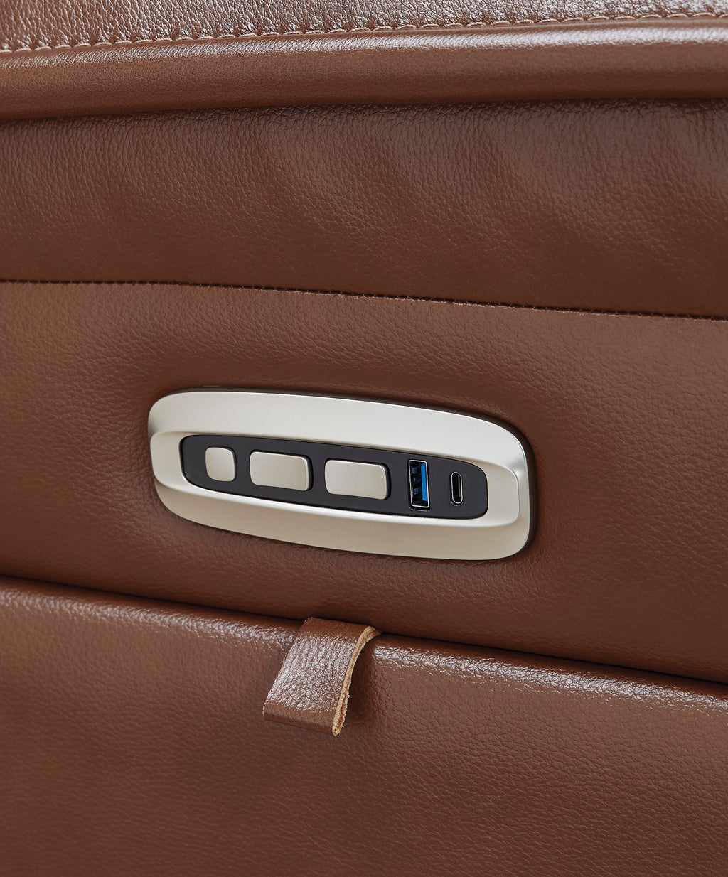 Healy Pier Leather Power Reclining Sofa - Indoor