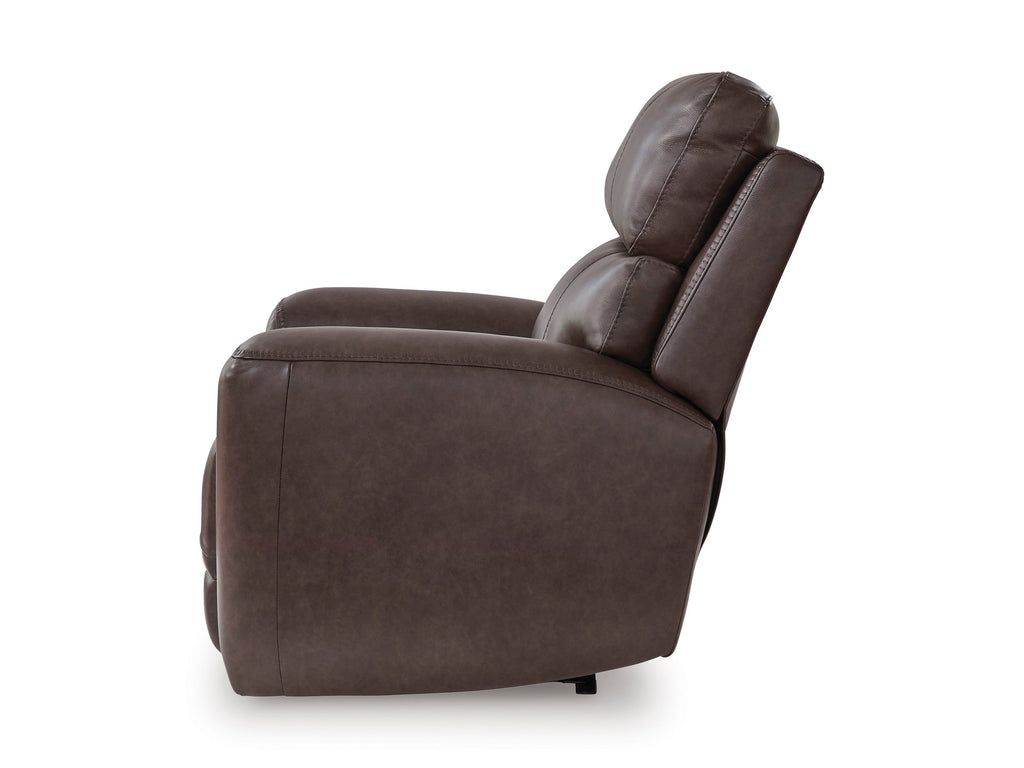 Beadel Leather Power Recliner - Reclining