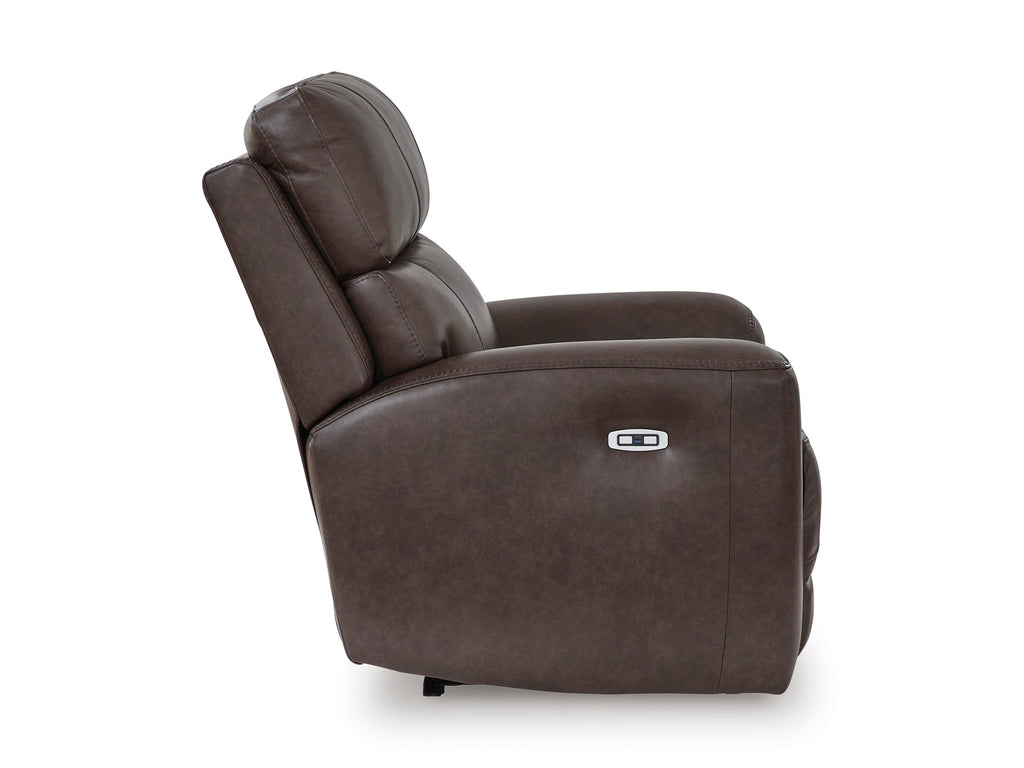 Beadel Leather Power Recliner - Reclining