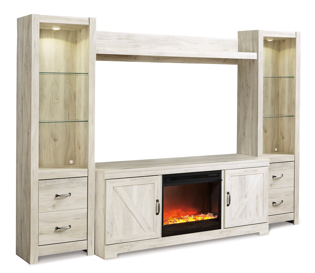 Bellaby 4-Piece Entertainment Center with Fireplace - Set