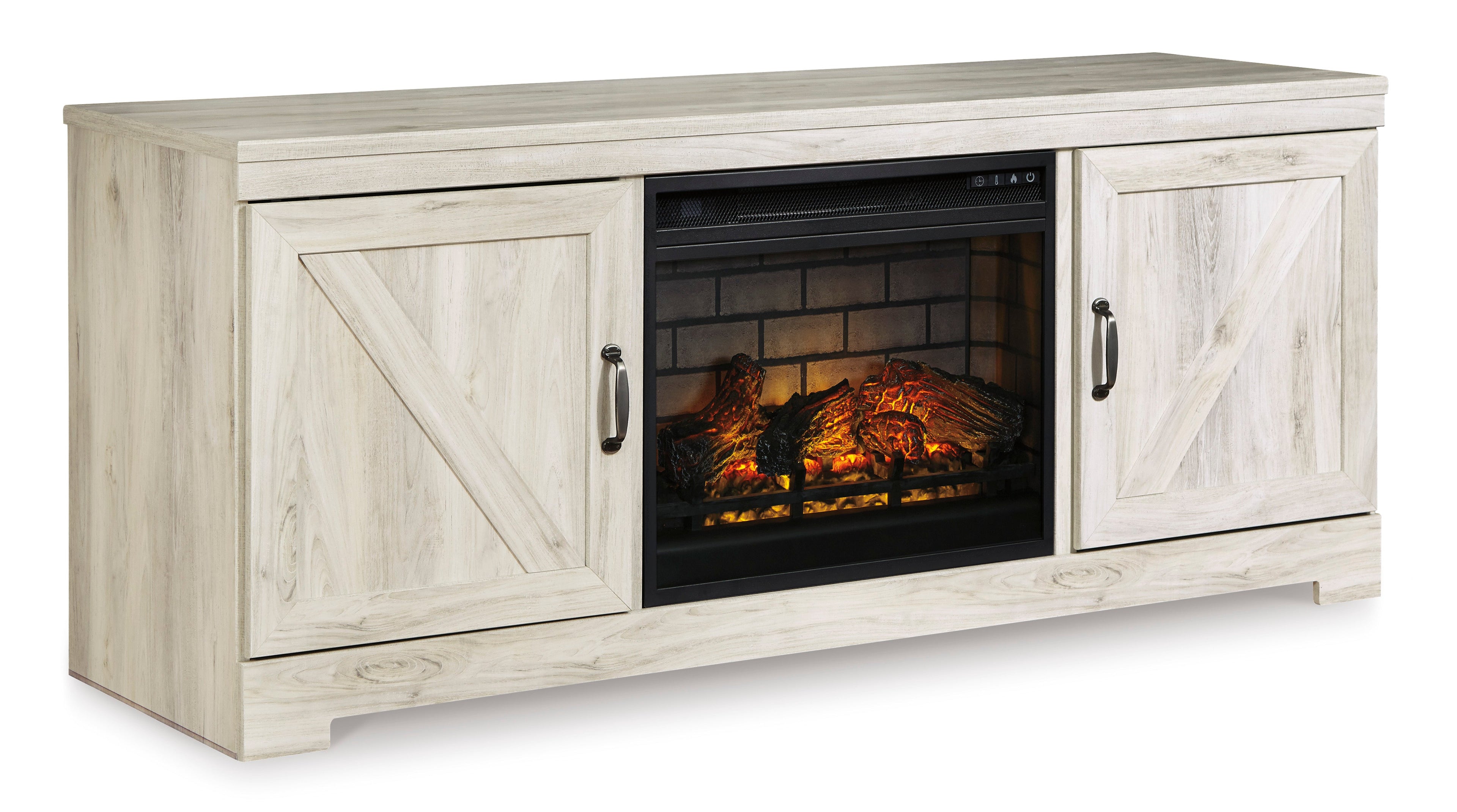 Bellaby 63 TV Stand with Electric Log Fireplace - Indoor