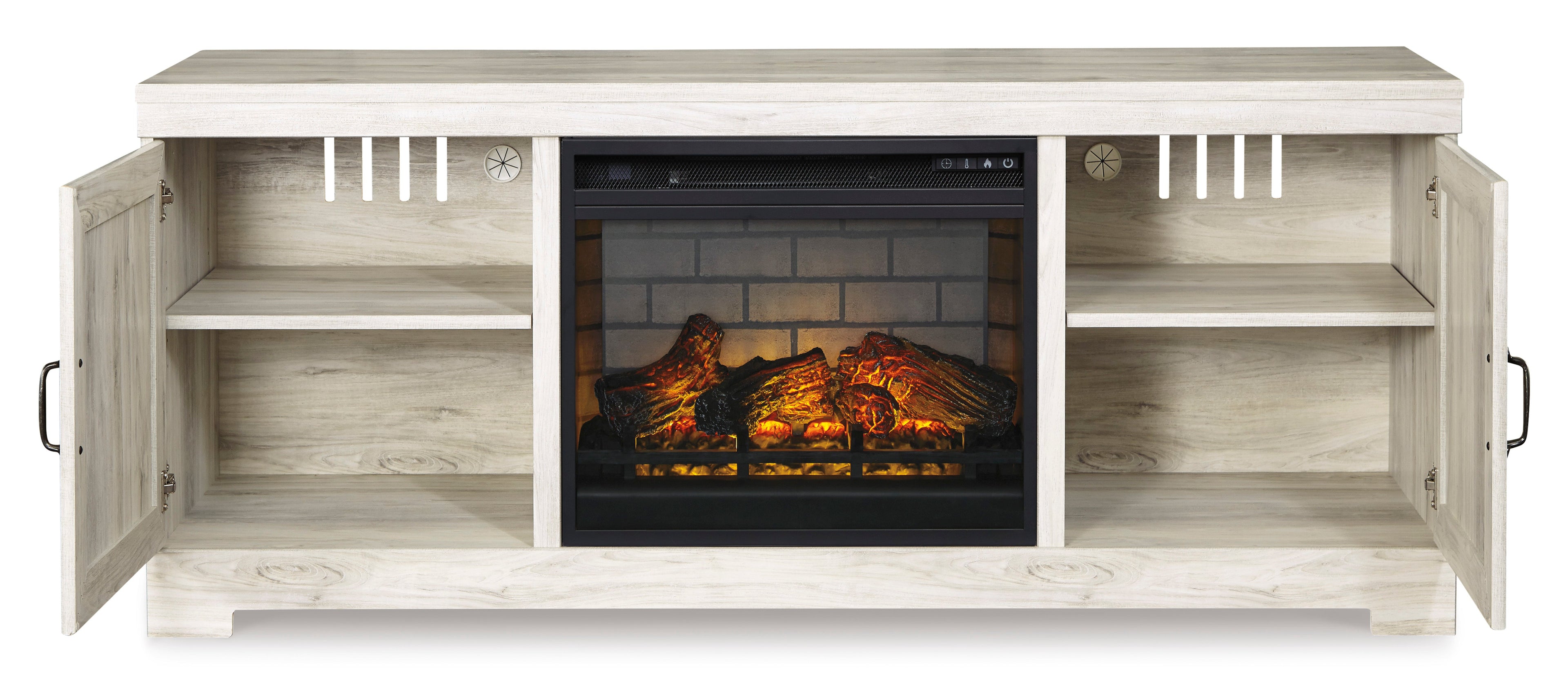 Bellaby 63 TV Stand with Electric Log Fireplace - Indoor