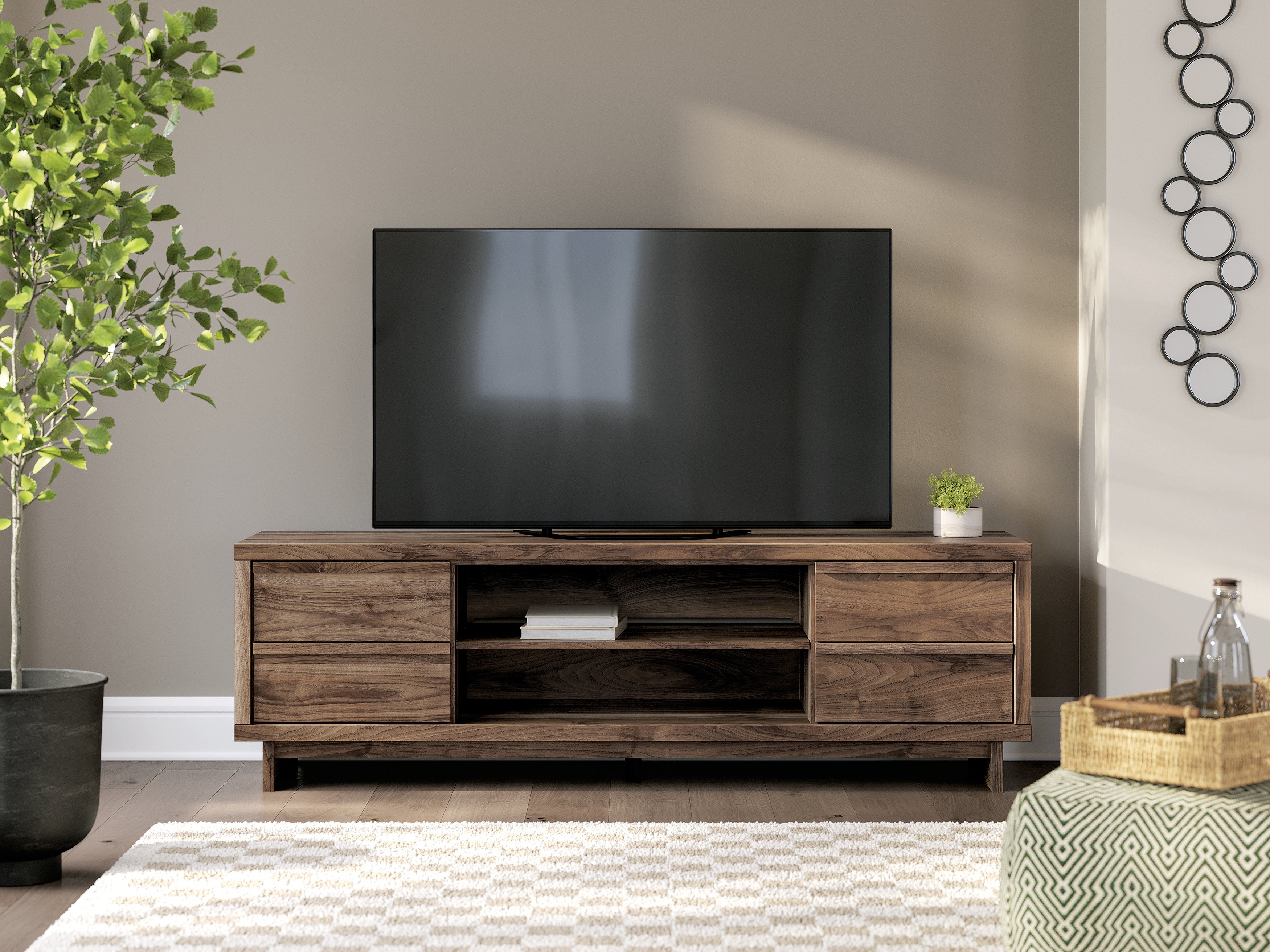 Zadilyn 72 TV Stand with Fireplace Option - Indoor