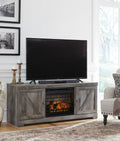 Wynnlow 63 TV Stand with Electric Log Fireplace - Indoor