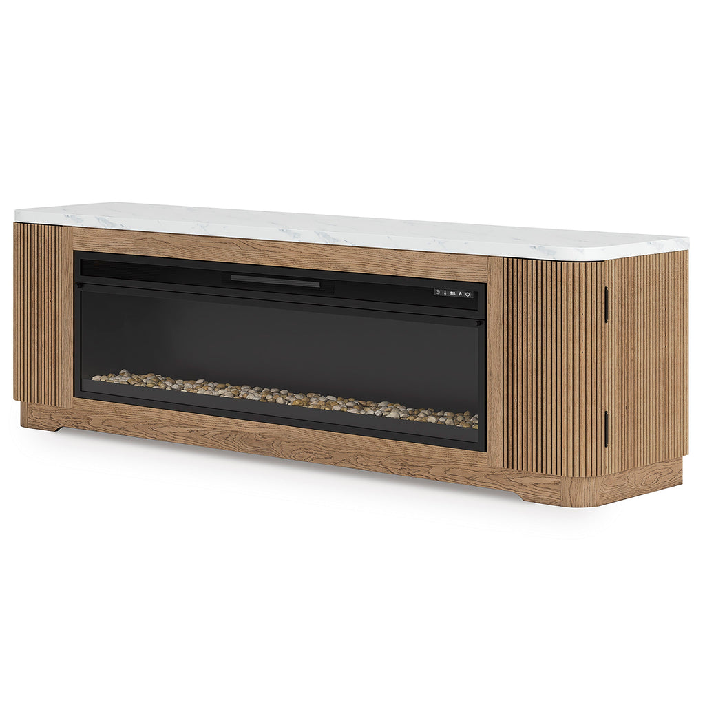 Camdill 80 TV Stand with Electric Fireplace - Indoor