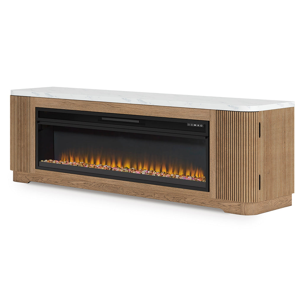 Camdill 80 TV Stand with Electric Fireplace - Indoor