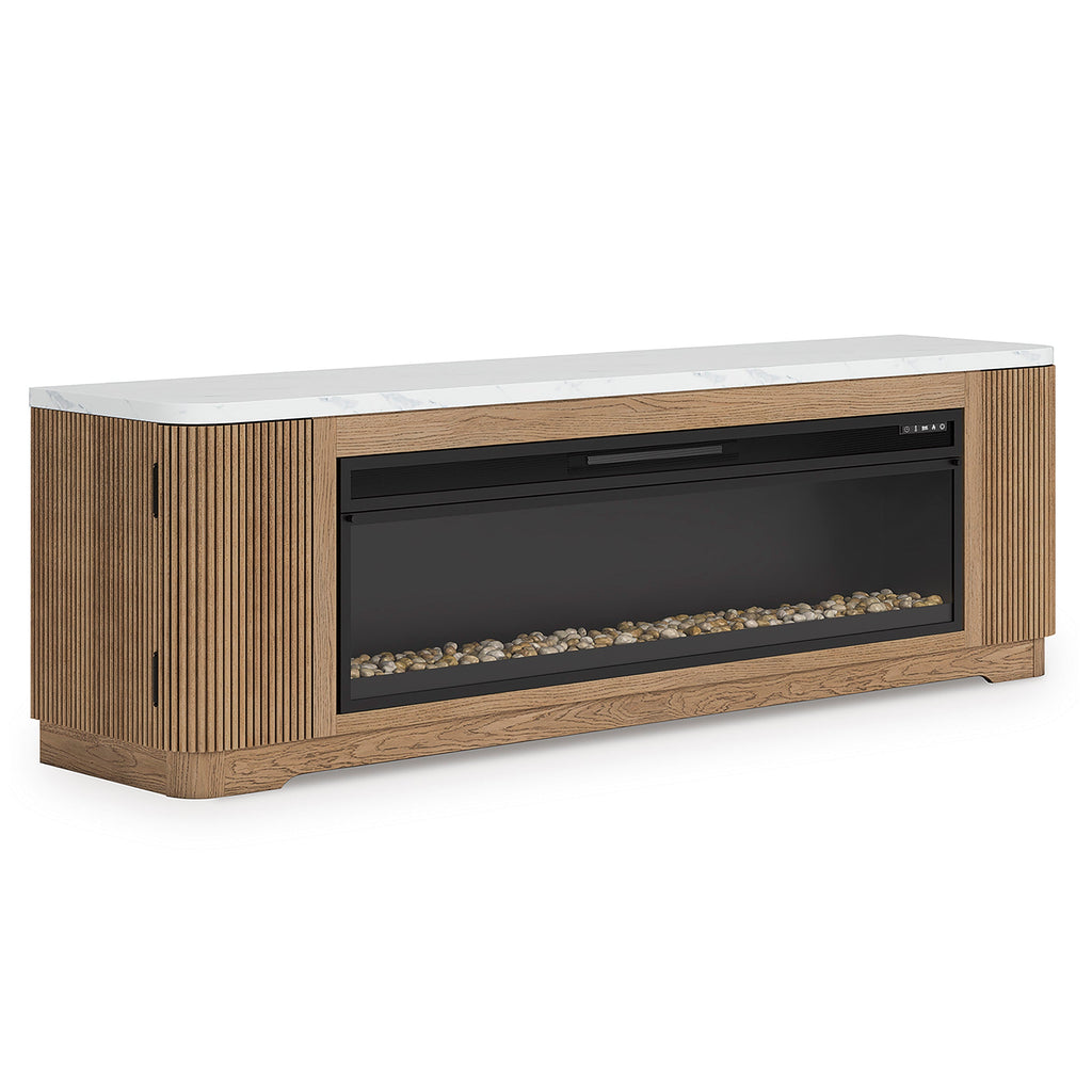 Camdill 80 TV Stand with Electric Fireplace - Indoor