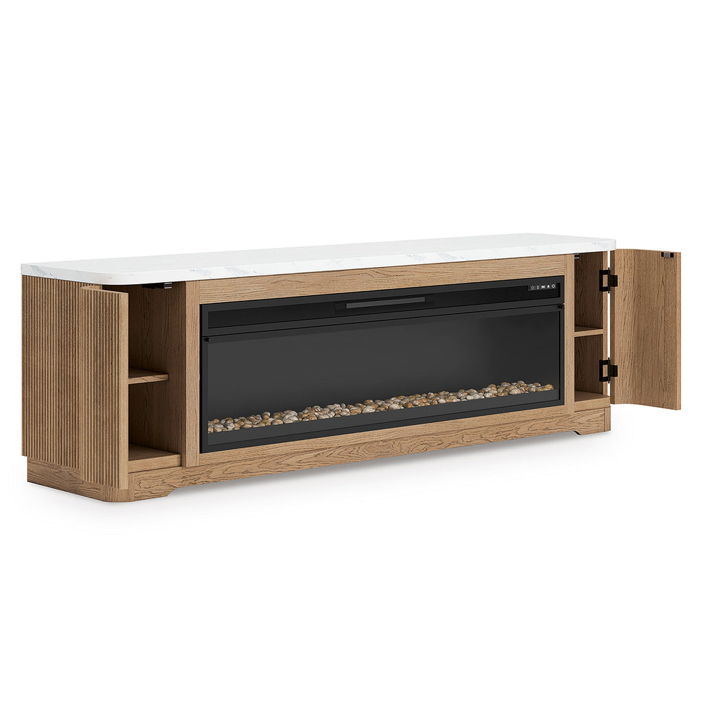 Camdill 80 TV Stand with Electric Fireplace - Indoor