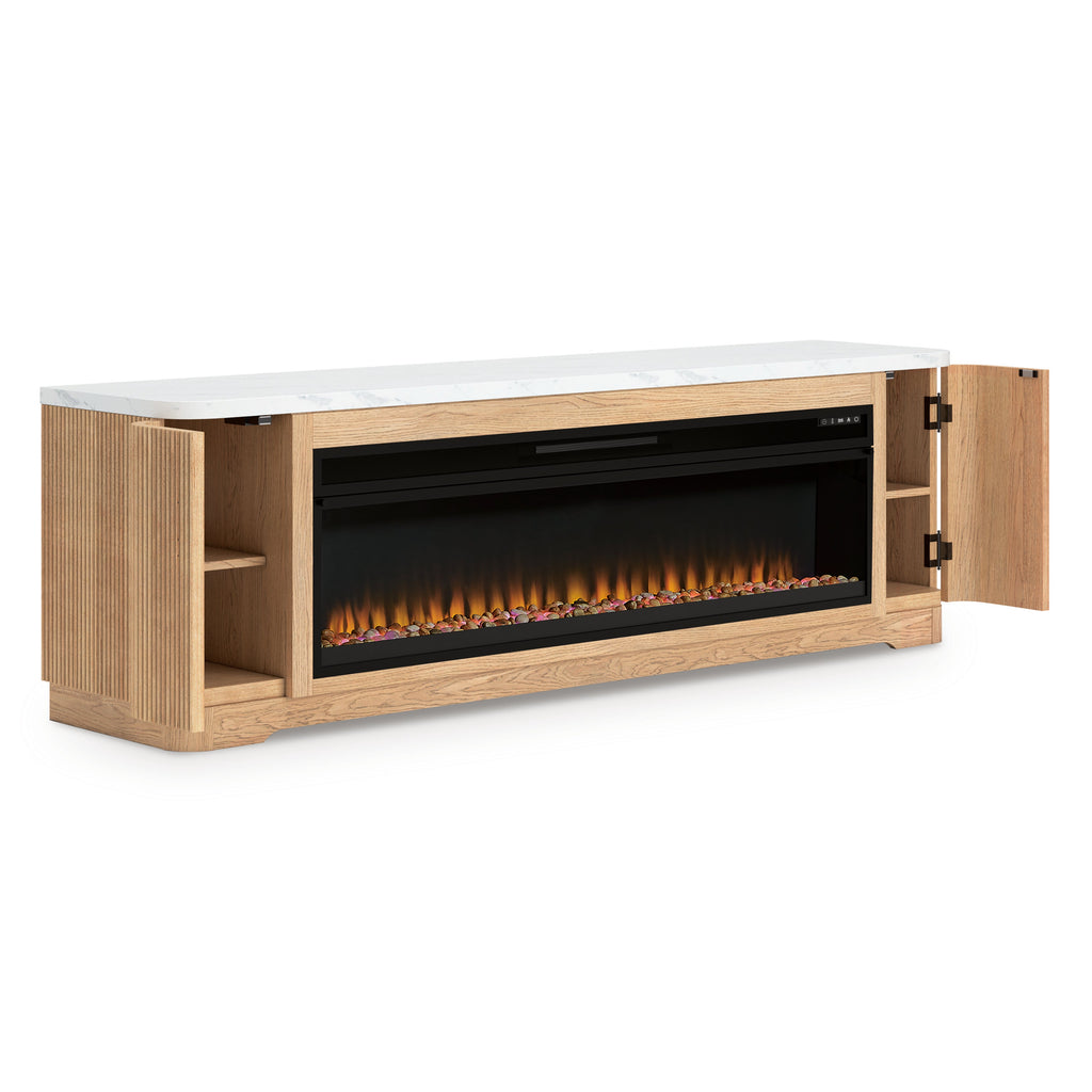 Camdill 80 TV Stand with Electric Fireplace - Indoor