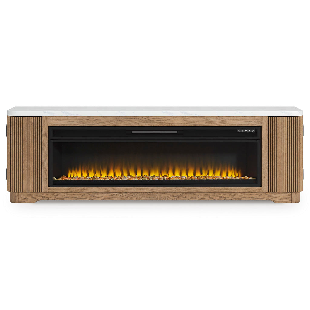 Camdill 80 TV Stand with Electric Fireplace - Indoor