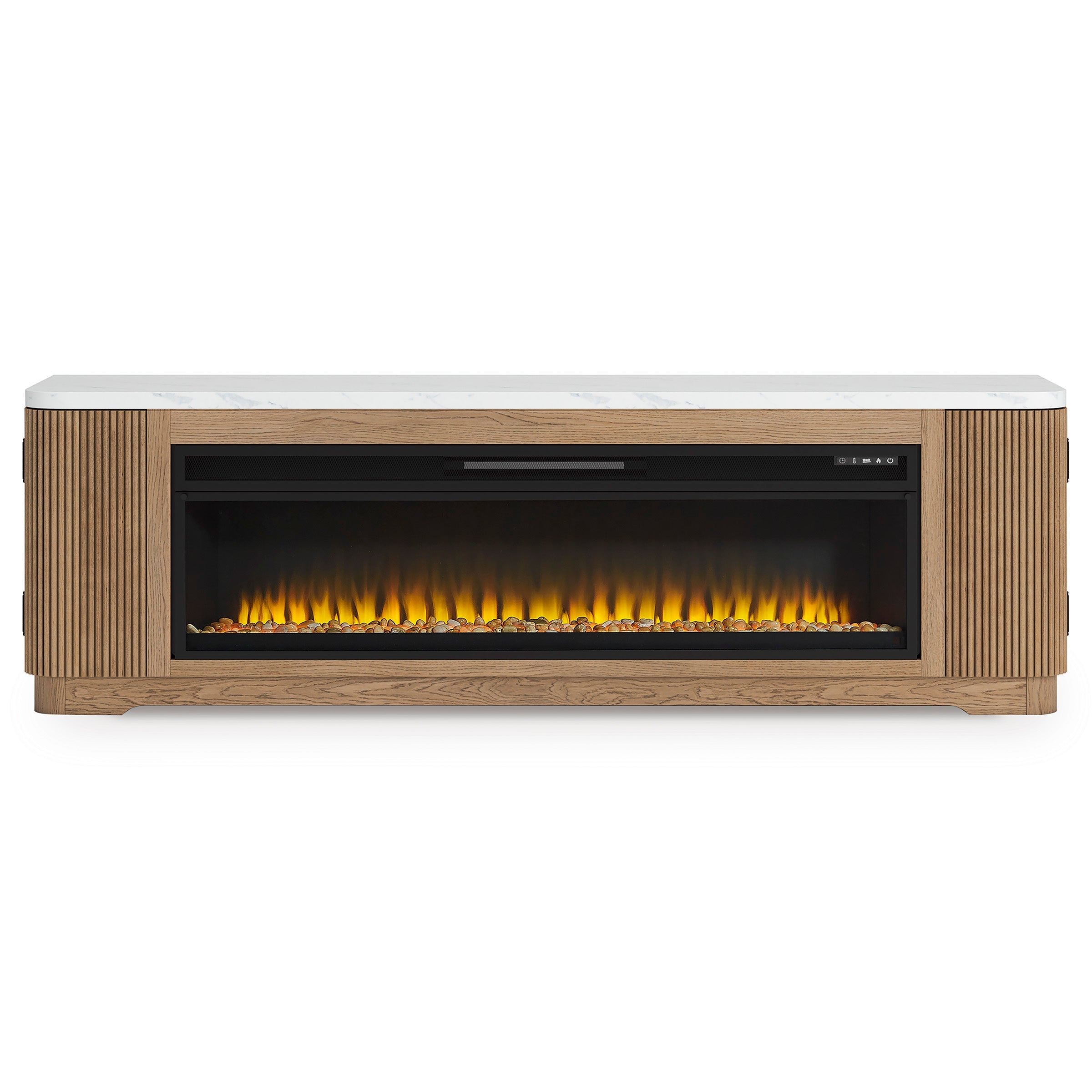 Camdill 80 TV Stand with Electric Fireplace - Indoor