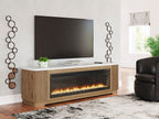 Camdill 80 TV Stand with Electric Fireplace - Indoor