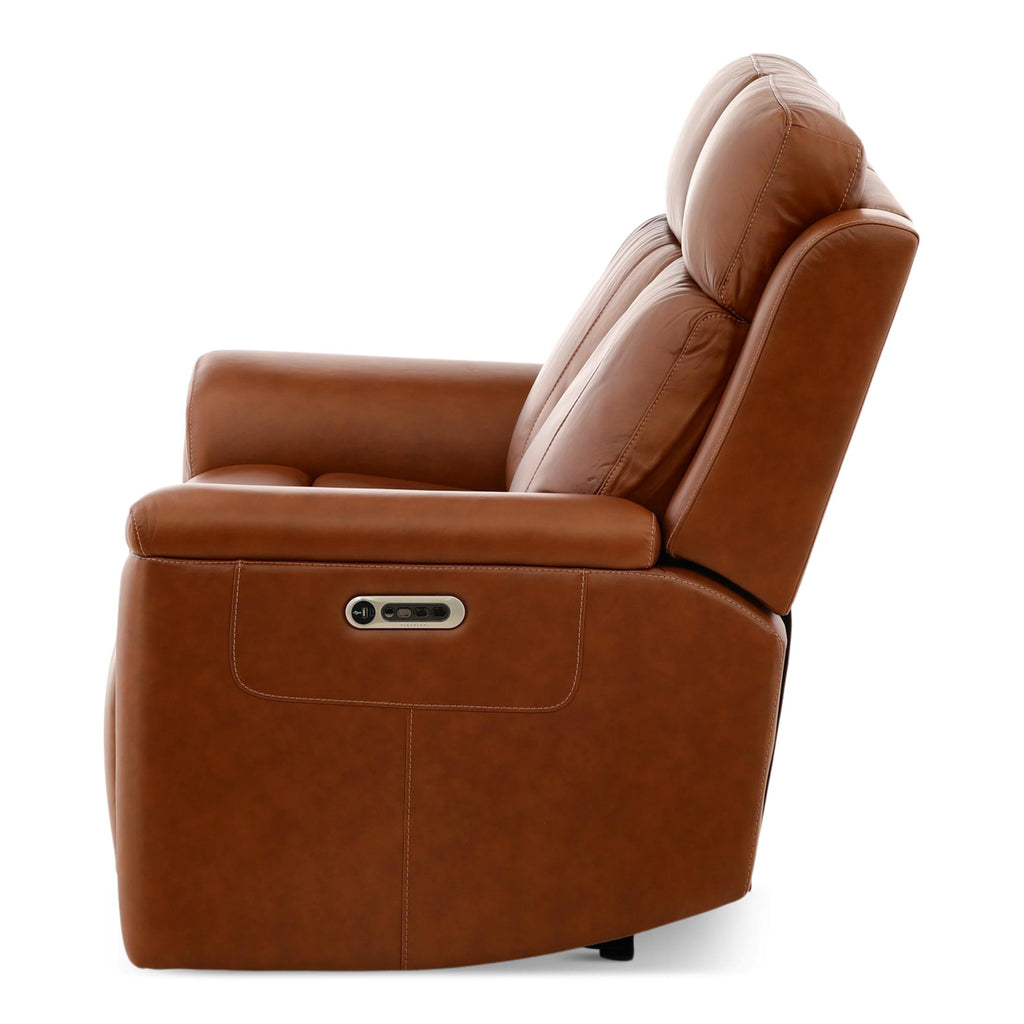 Adrian Leather Power Reclining Loveseat - Indoor