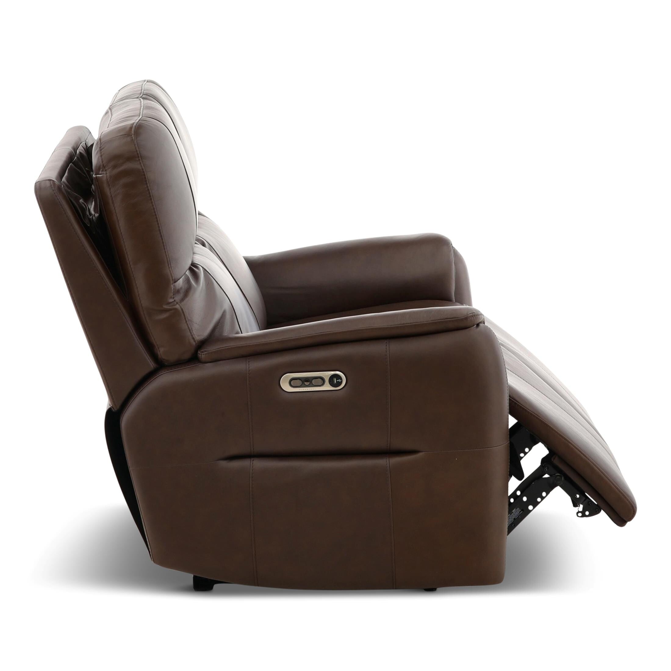 Walker Leather Power Reclining Loveseat - Indoor