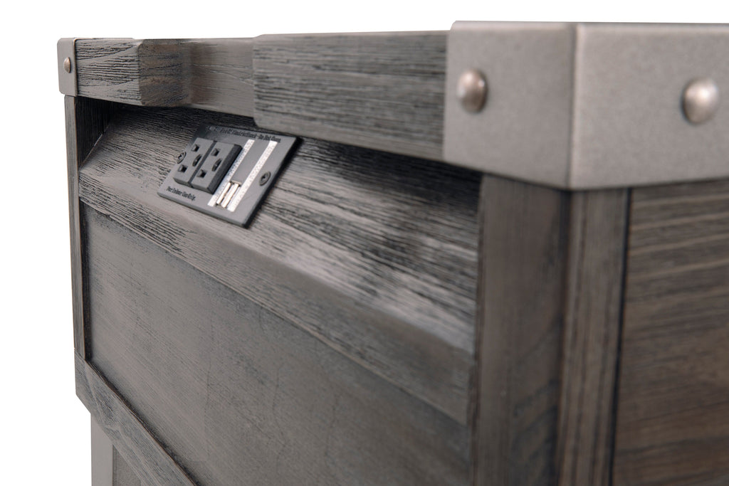 Todoe End Table with USB Ports & Outlets - Indoor