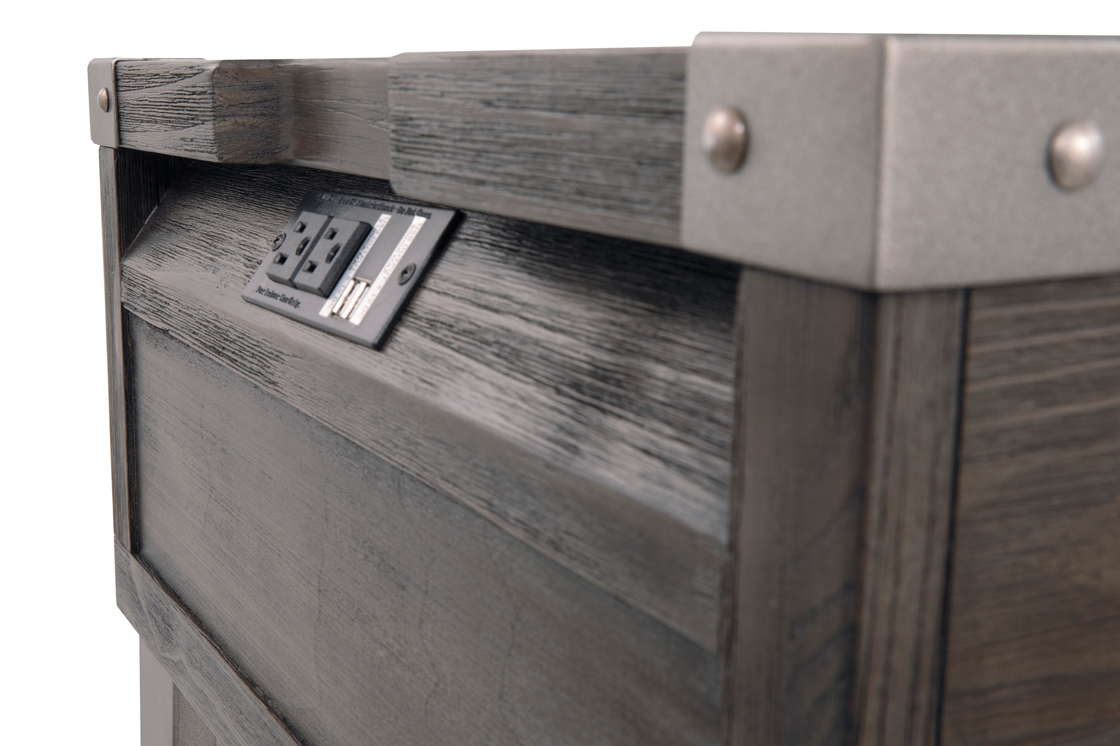 Todoe End Table with USB Ports & Outlets - Indoor