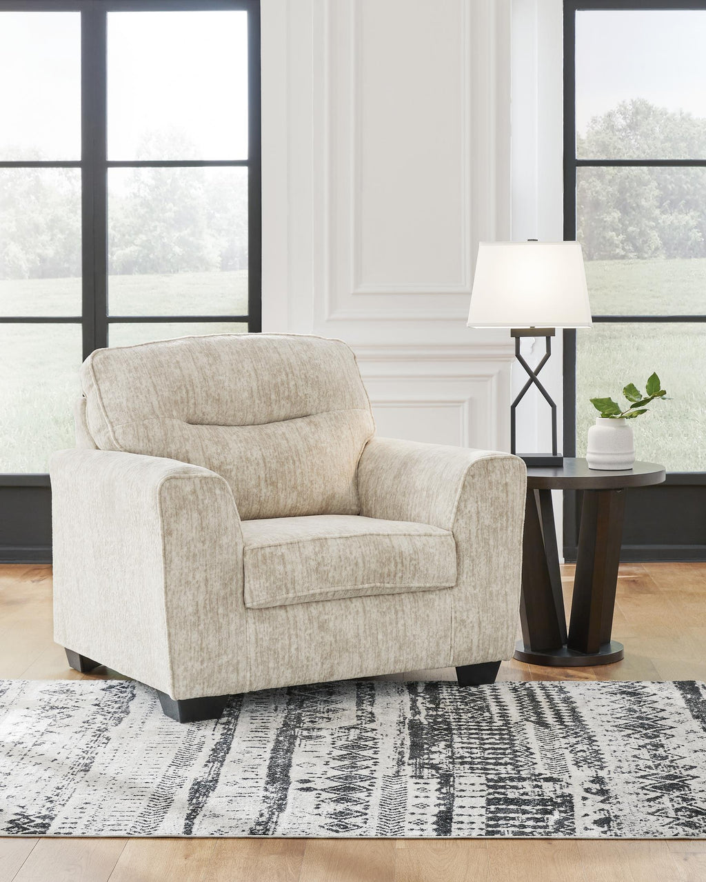 Lonoke Oversized Chair - Gunmetal