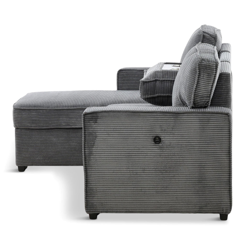 Amir 2-Piece Sectional with Sofa Bed - Set