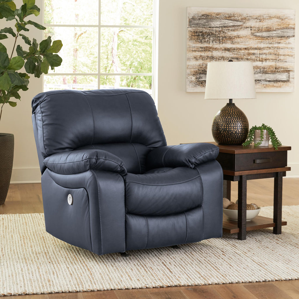 Leesworth Power Rocker Recliner - Ocean