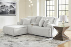 Top Tier Left Facing 3-Piece Reclining Sectional Sofa with Chaise