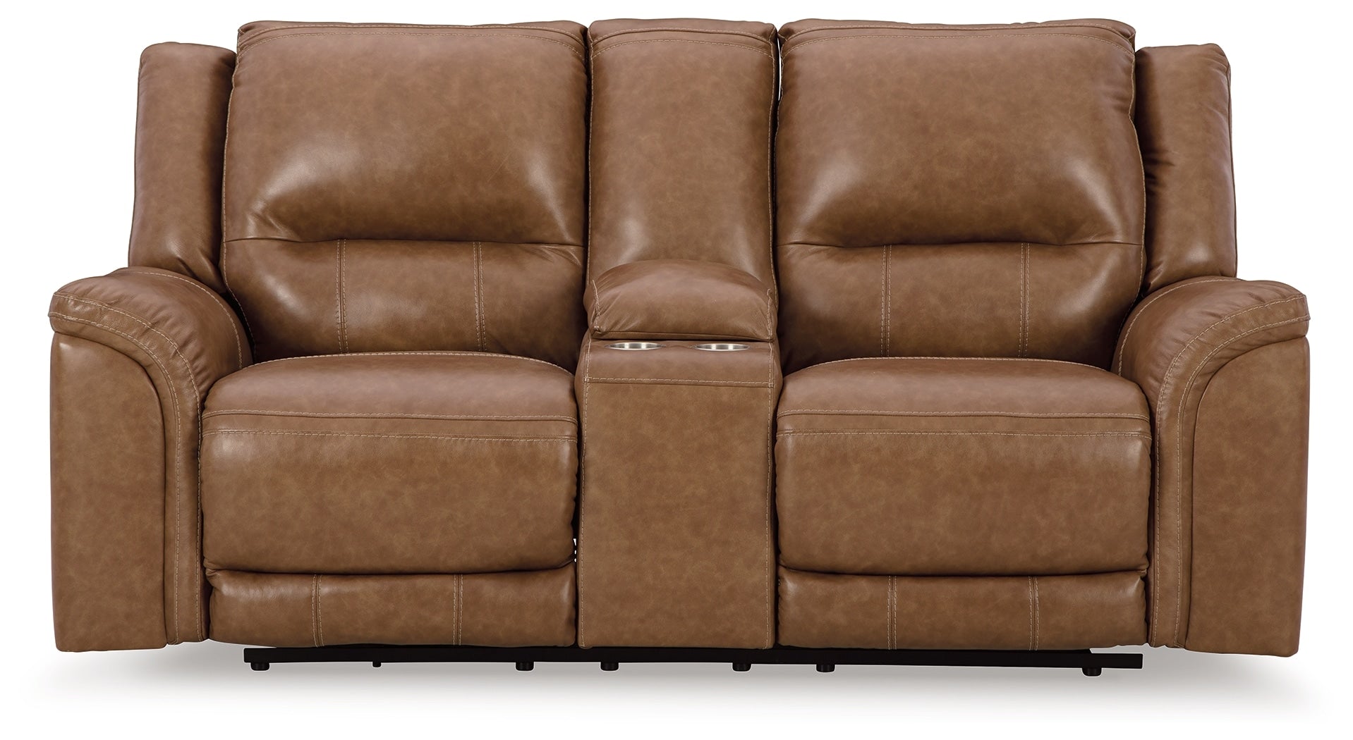 Trasimeno Power Reclining Loveseat with Console - Leather