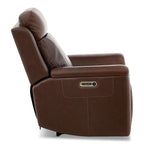 Adrian Leather Power Recliner - Reclining