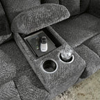 Frohn Reclining Console Loveseat - Fabric