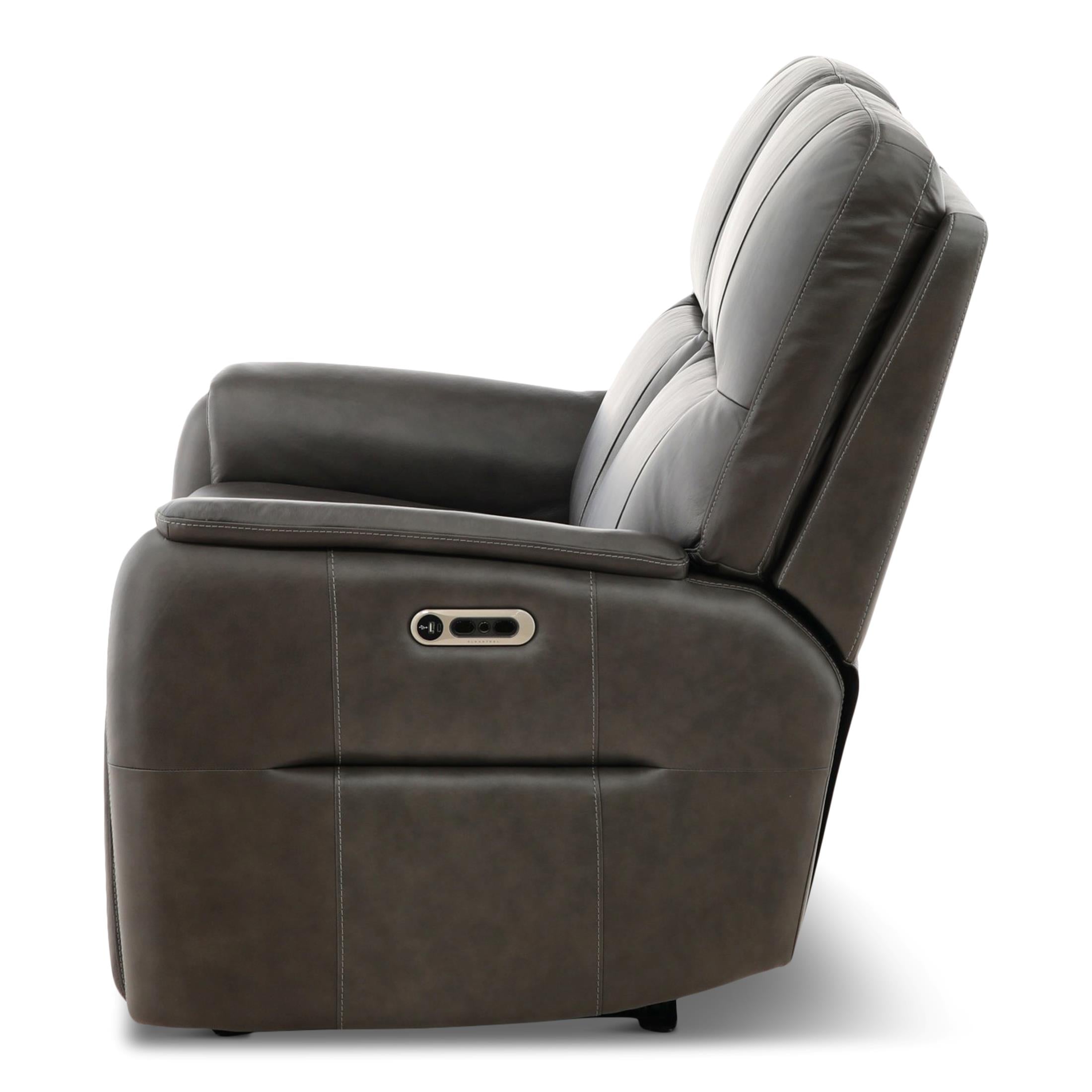 Walker Leather Power Reclining Loveseat - Indoor