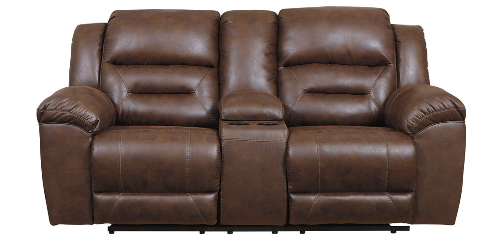 Stoneland Power Reclining Loveseat with Console - Fabric