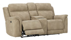 Next-Gen DuraPella Power Reclining Loveseat with Console - Fabric