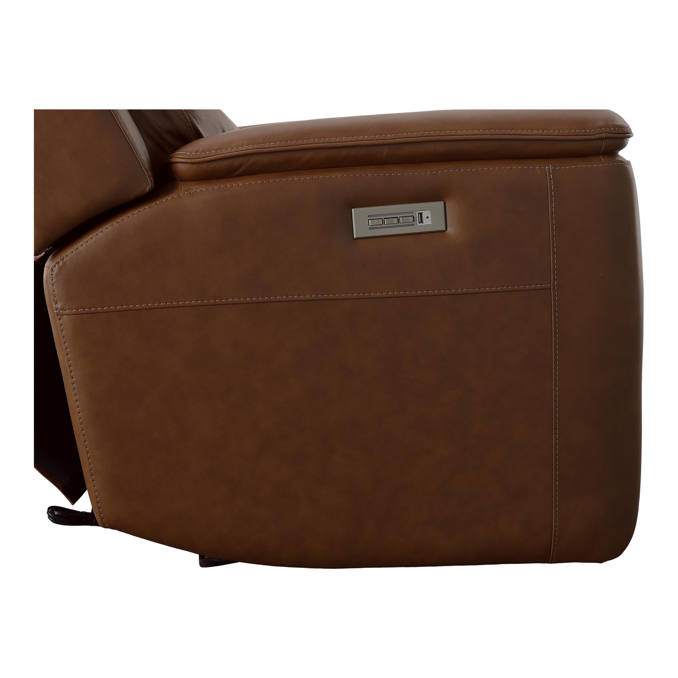 Carmen Leather Power Recliner - Reclining