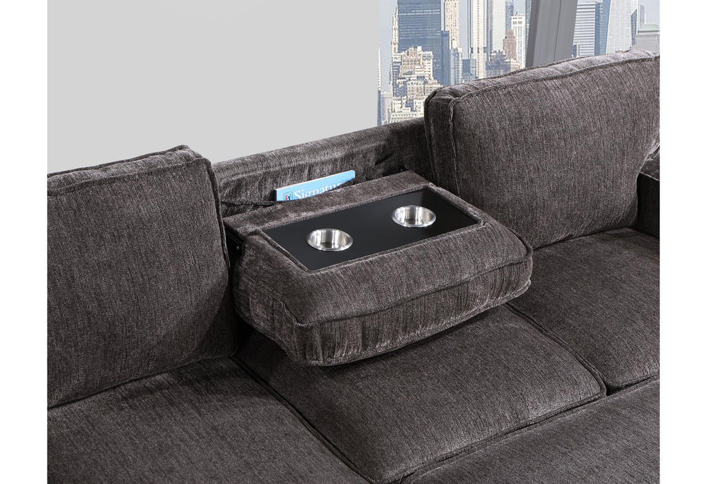Amir 2-Piece Sectional with Sofa Bed - Set