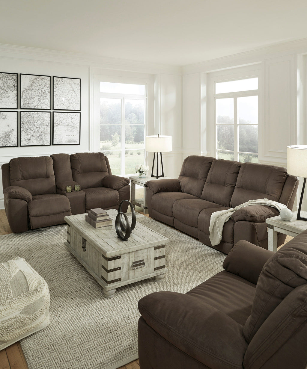 Next-Gen Gaucho Reclining Loveseat with Console - Fabric